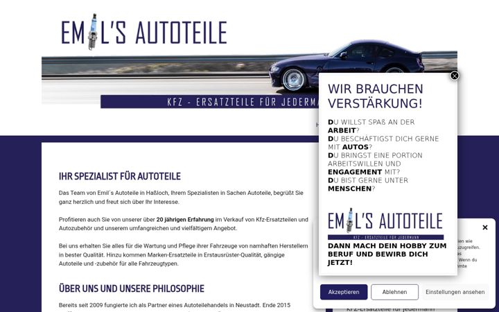 Screenshot of emils-autoteile.de