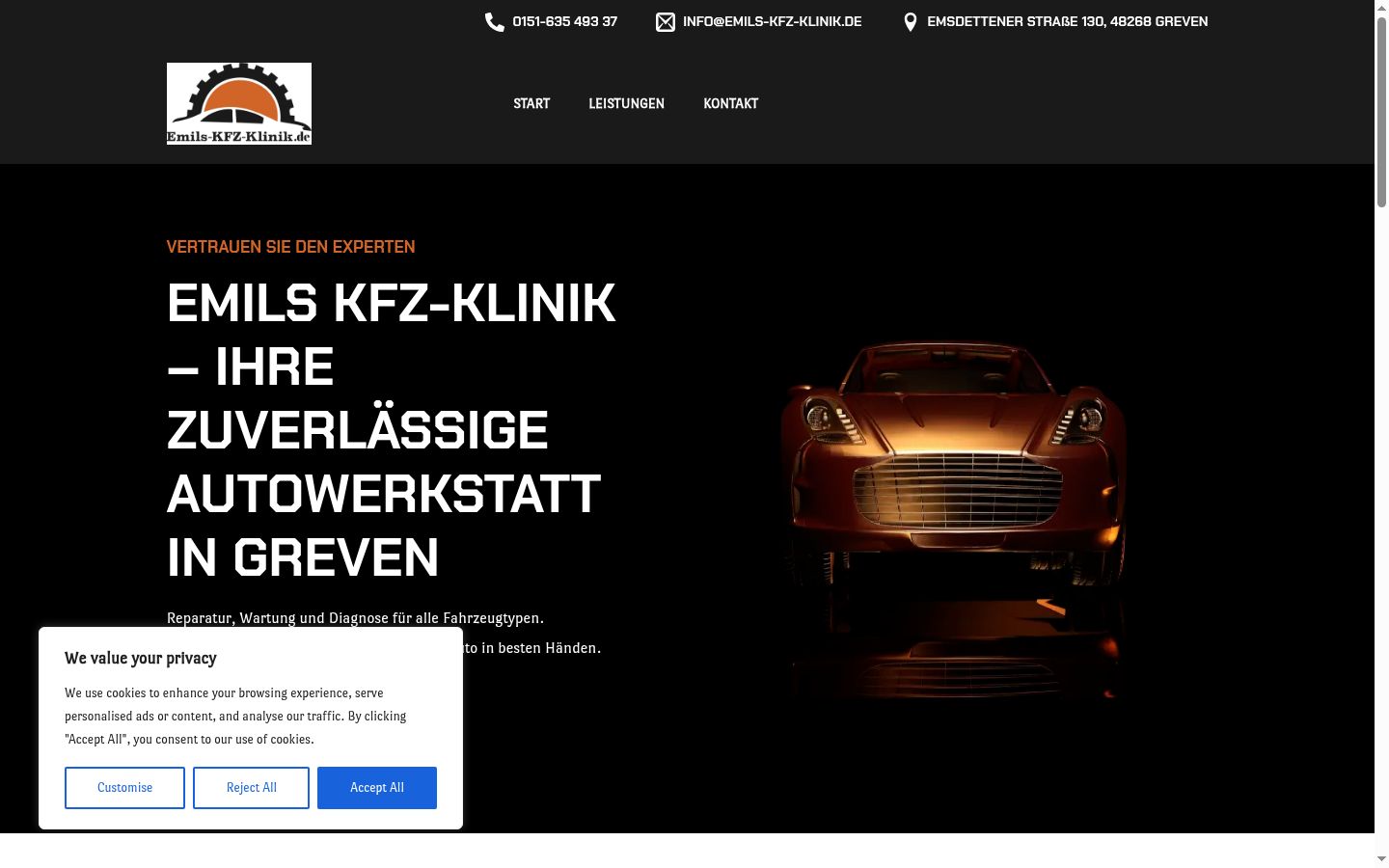Snímek obrazovky baneru souhlasu zobrazeného před jakoukoli interakcí
