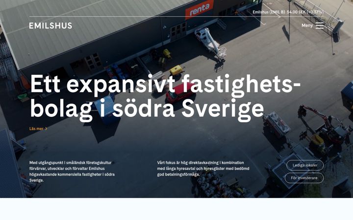 Screenshot of emilshus.com