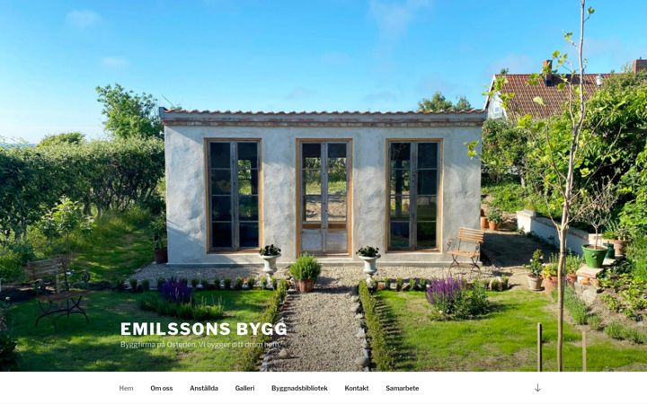 Skjermbilde av emilssonsbygg.se
