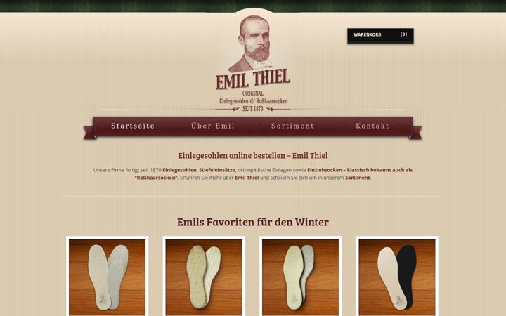 Screenshot ta' emilthiel.de