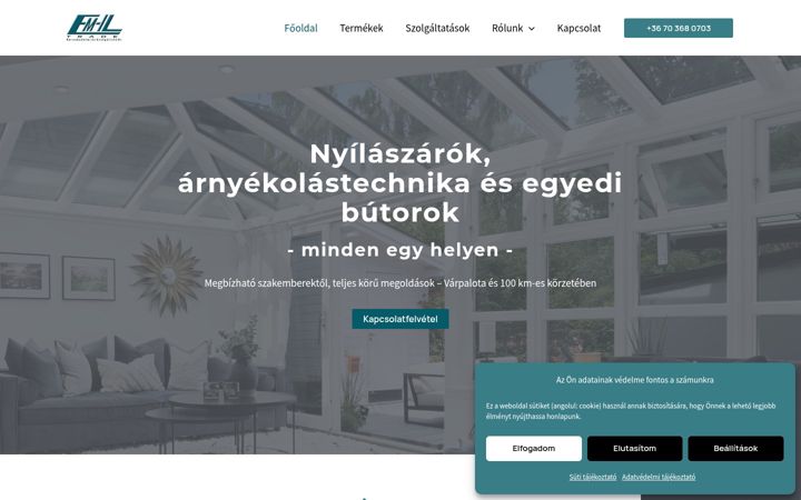 Skærmbillede af emiltrade.hu
