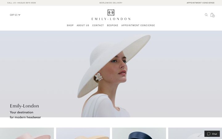 Screenshot of emily-london.com