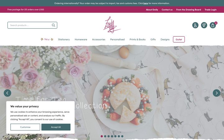 Screenshot of emilycole.com