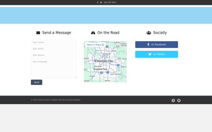 Screenshot of emilyfanara.com