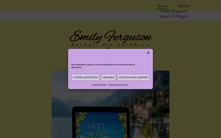 Screenshot ta' emilyferguson.de