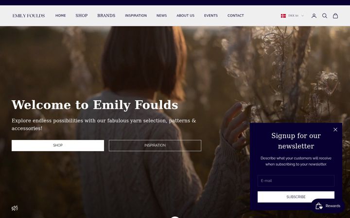 Screenshot of emilyfoulds.com