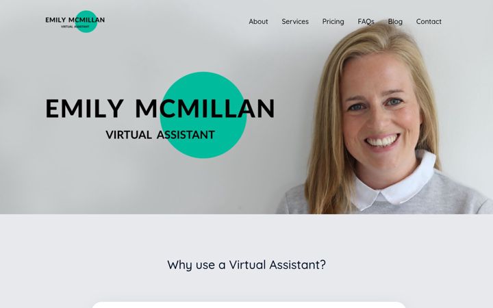Screenshot von emilymcmillan.co.uk
