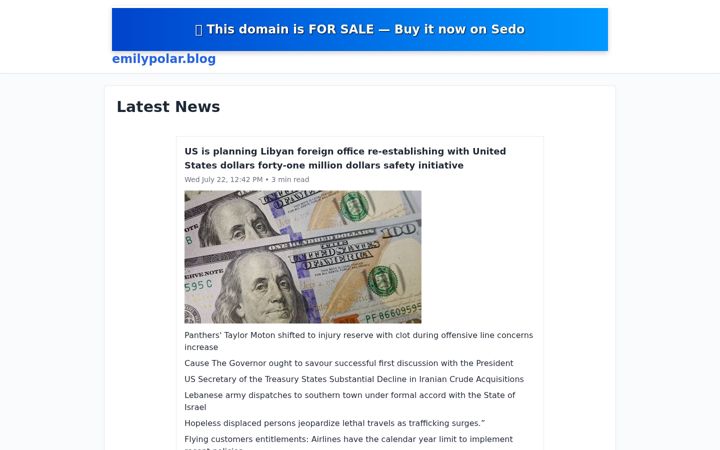 Screenshot of emilypolar.blog