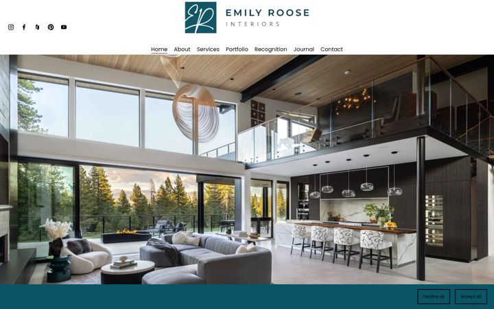 Screenshot of emilyrooseinteriors.com