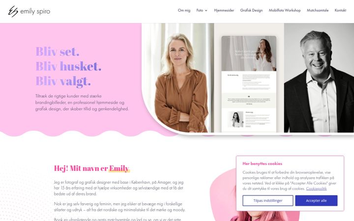 Screenshot di emilyspiro.dk