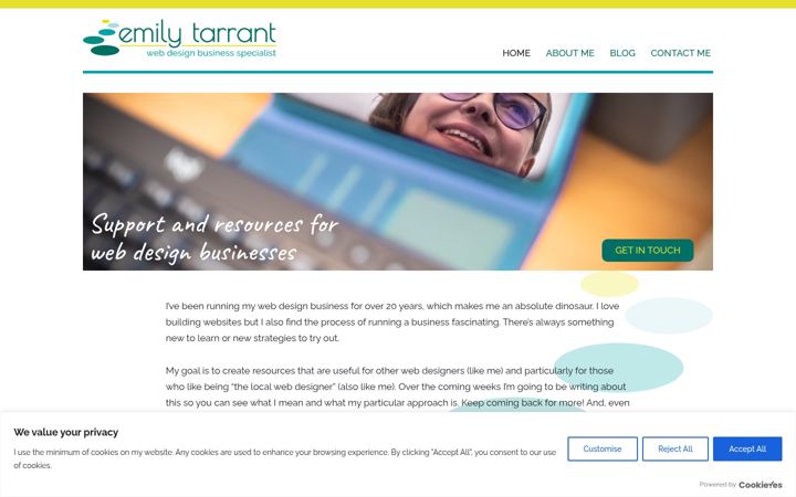 Ekrānuzņēmums no emilytarrant.co.uk