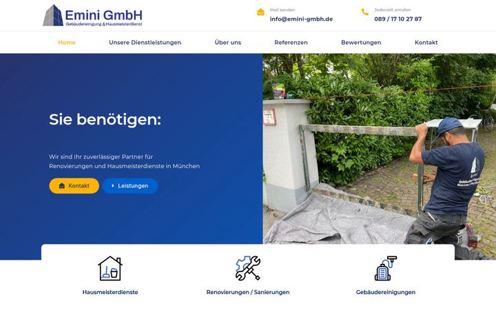 Screenshot ta' emini-gmbh.de