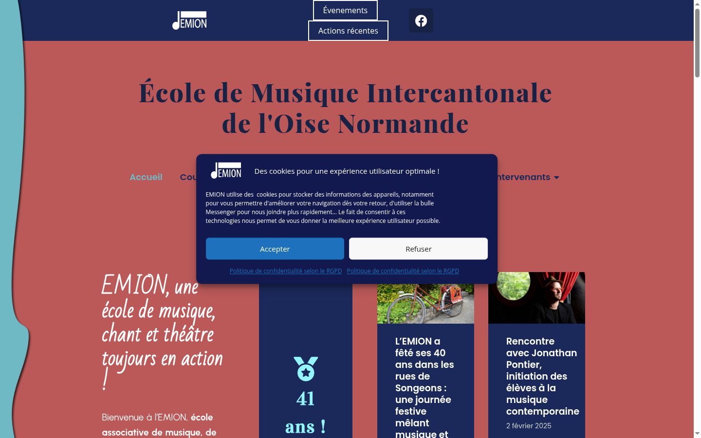 Screenshot tal-banner tal-kunsens muri qabel kwalunkwe interazzjoni