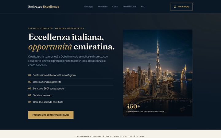 Screenshot of emiratesexcellence.com