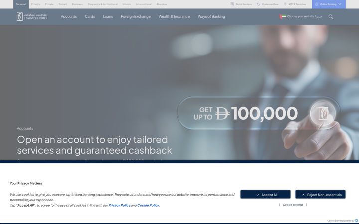 Skjermbilde av emiratesnbd.com