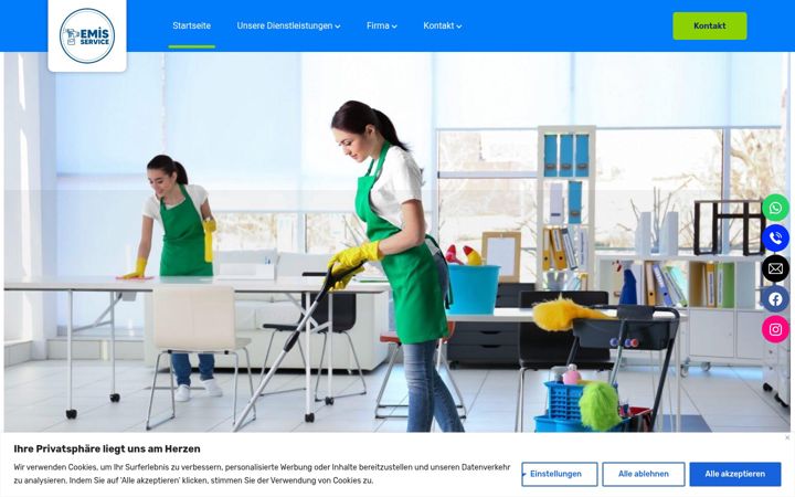 Ekrano kopija emis-cleaning-services.de