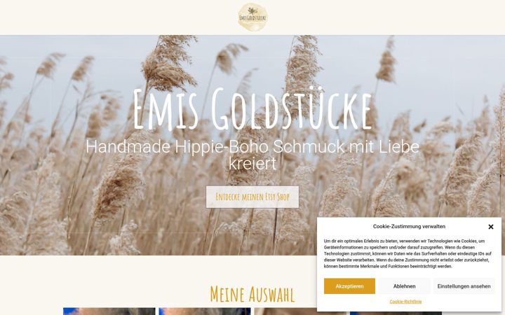 Screenshot of emisgoldstuecke.de