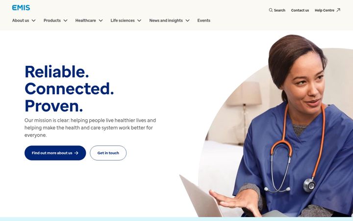 Screenshot of emisgroupplc.com