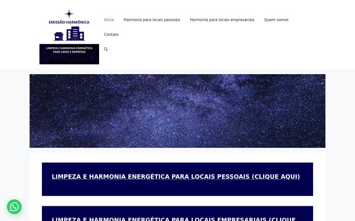 Screenshot of emissaoharmonica.com.br