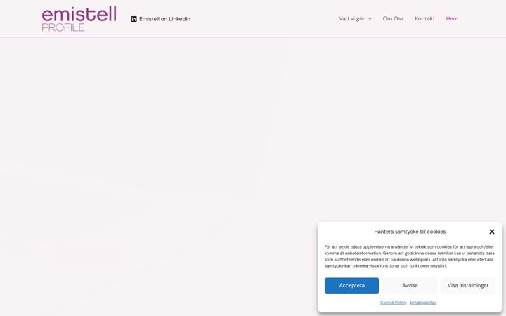 Skjermbilde av emistell.se