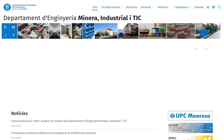 Screenshot of emit.upc.edu