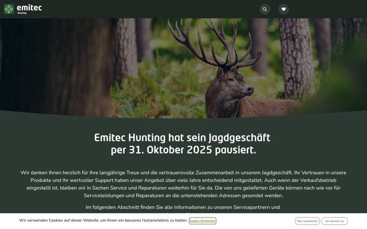 Skärmbild av emitec-hunting.ch
