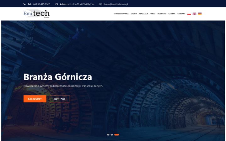 Skærmbillede af emitech.com.pl