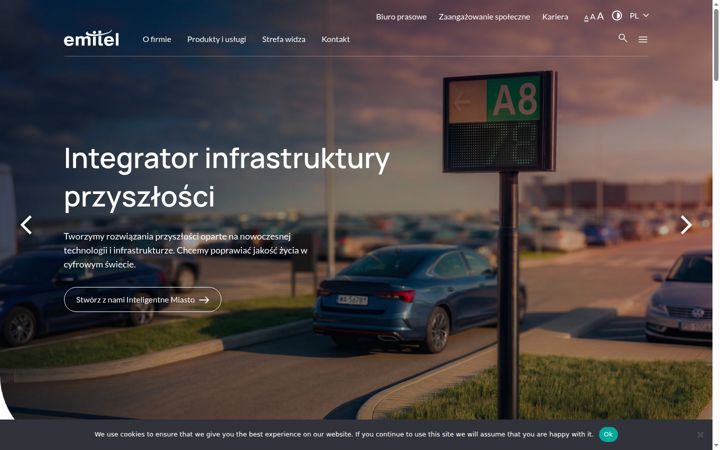 Screenshot of emitel.pl
