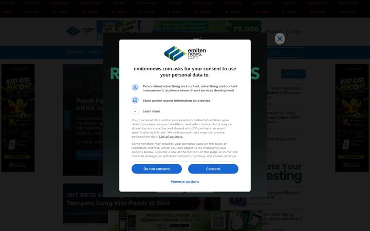 Screenshot of emitennews.com