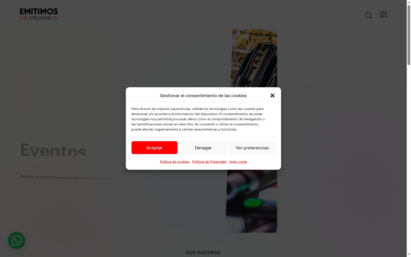 Sutikimo reklamjuostės, rodytos prieš bet kokią sąveiką, ekrano kopija