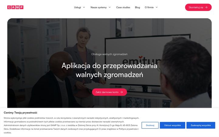 Screenshot von emitum.pl