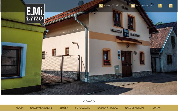 Snímek obrazovky emivino.cz