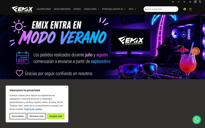 Ekraanipilt saidist emixgaming.es