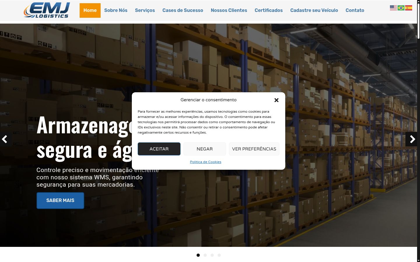 Ekrānuzņēmums ar piekrišanas baneri, kas tika rādīts pirms jebkādas mijiedarbības