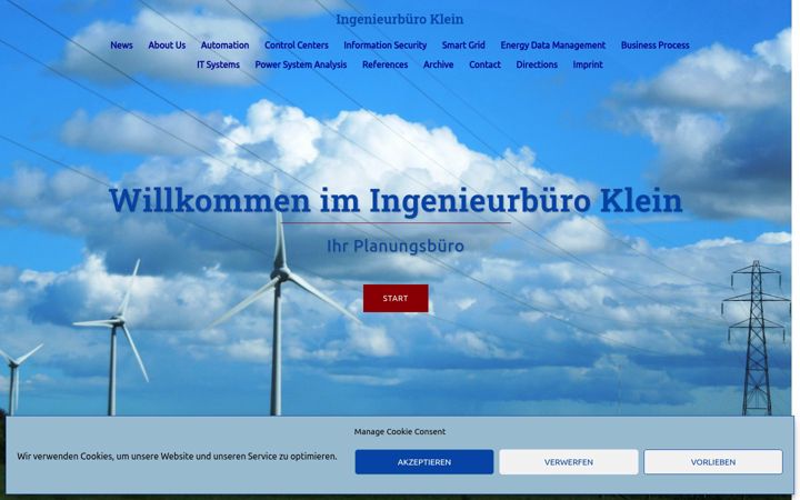 Screenshot of emklein.de