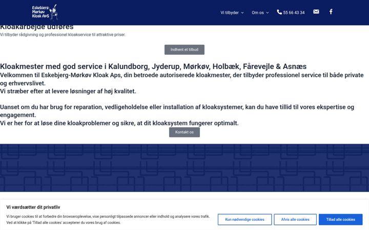 Screenshot di emkloak.dk