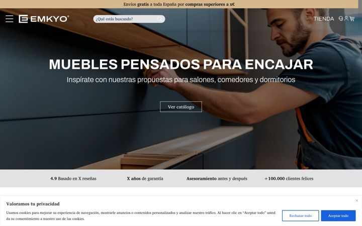 Screenshot of emkyo.com