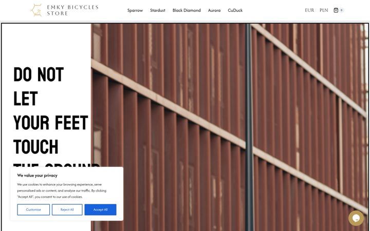 Screenshot of emkystore.com