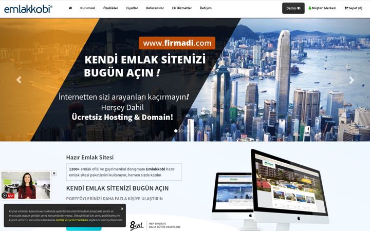 Screenshot of emlakkobi.com