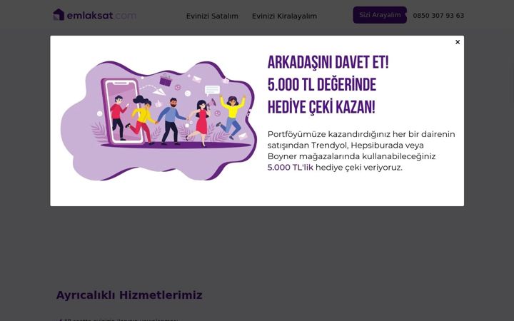 Screenshot of emlaksat.com