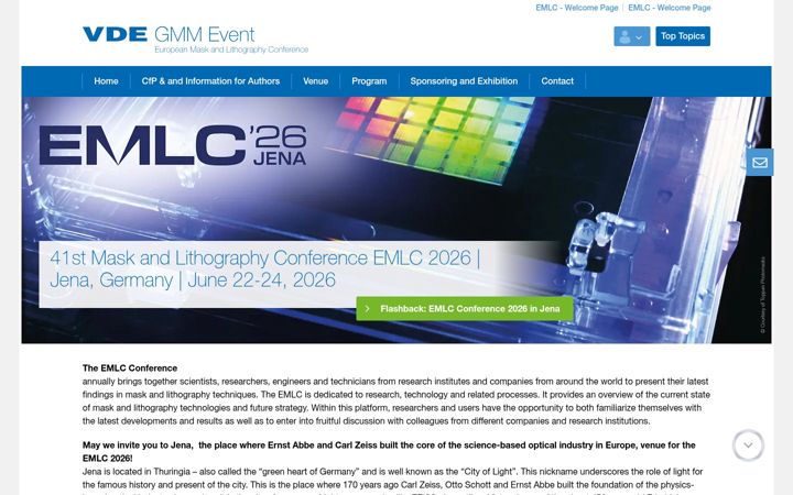 Screenshot of emlc-conference.com