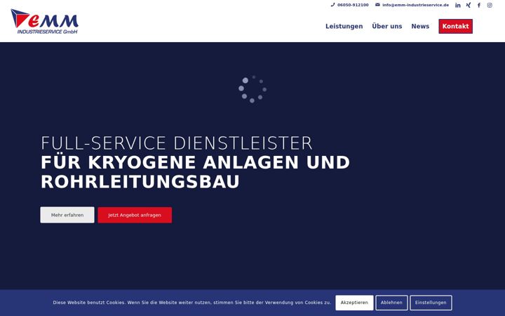 Snímek obrazovky emm-industrieservice.de