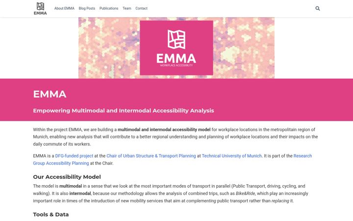 Skjermbilde av emma-accessibility.org