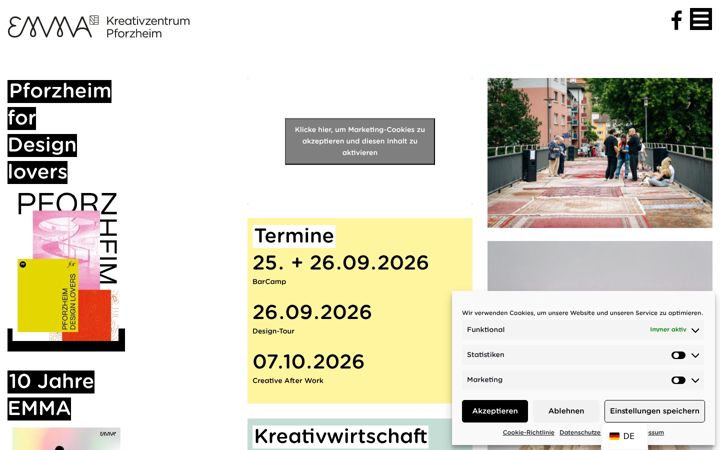 Screenshot ta' emma-pf.de