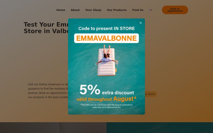 Snímek obrazovky emma-store-valbonne.fr