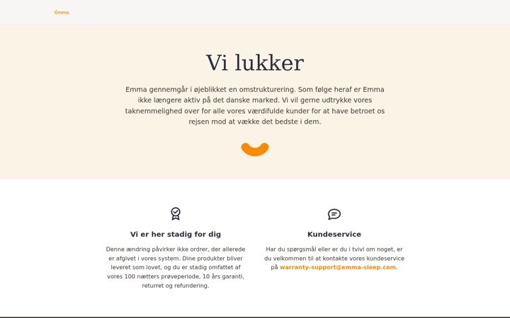 Screenshot di emma.dk