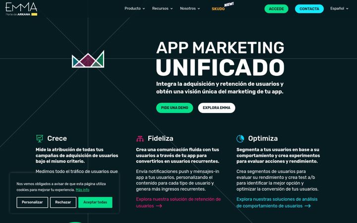 Screenshot of emma.io