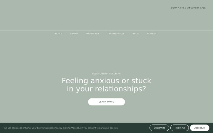 Screenshot of emmabakercoaching.com