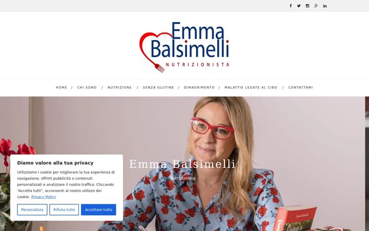 Skærmbillede af emmabalsimelli.it